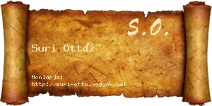 Suri Ottó névjegykártya