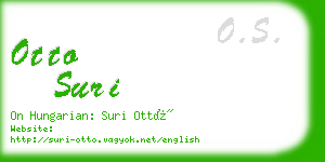 otto suri business card